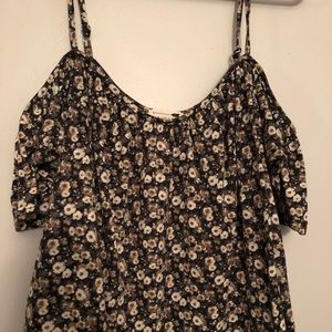Floral off the shoulder top